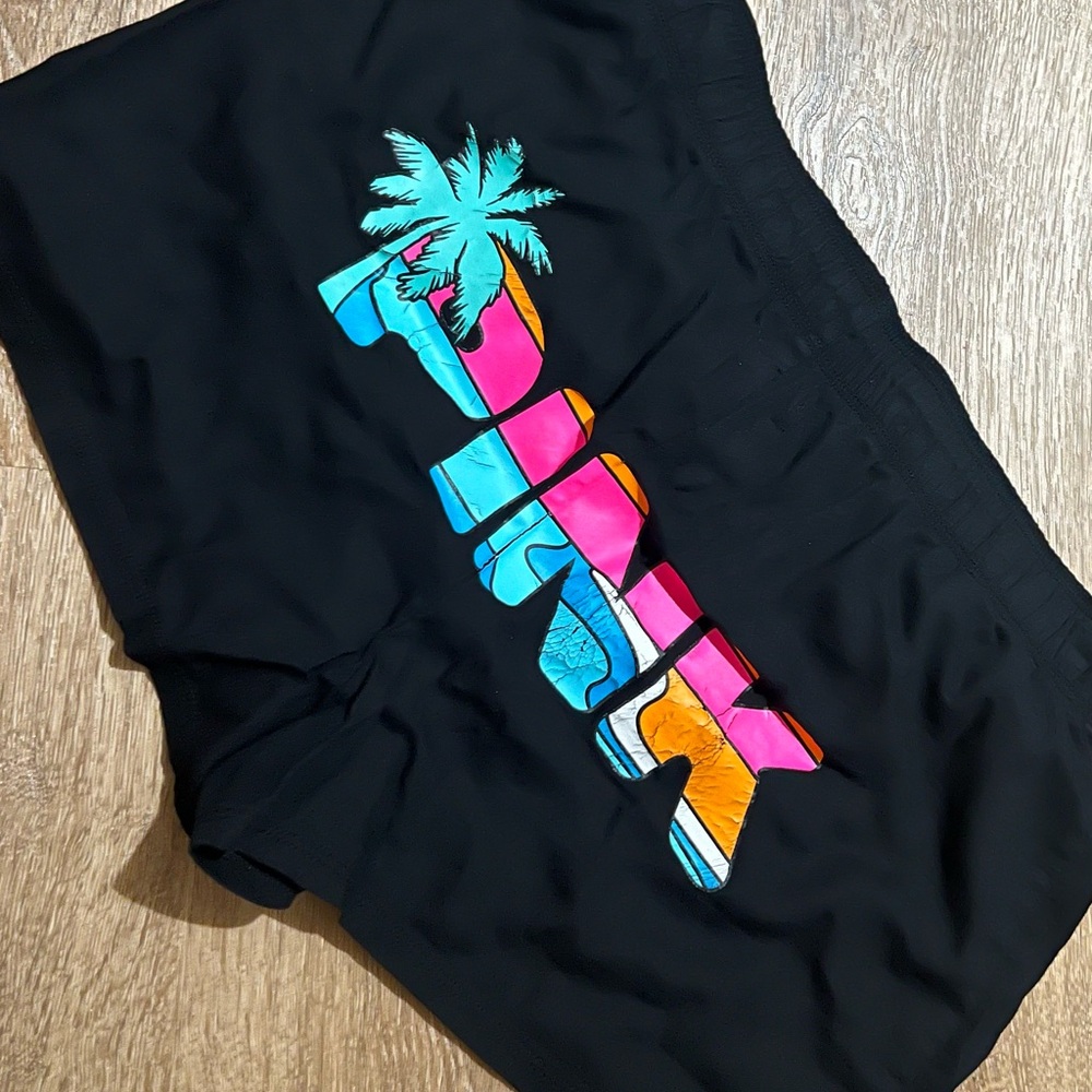 PINK Victoria's Secret Black Swim Shorts
